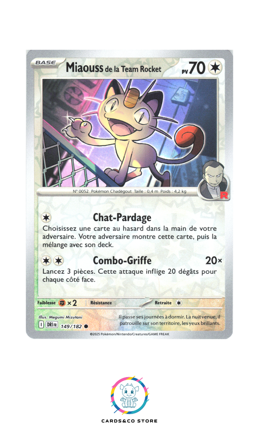 Miaouss de la Team Rocket Reverse #149/182
