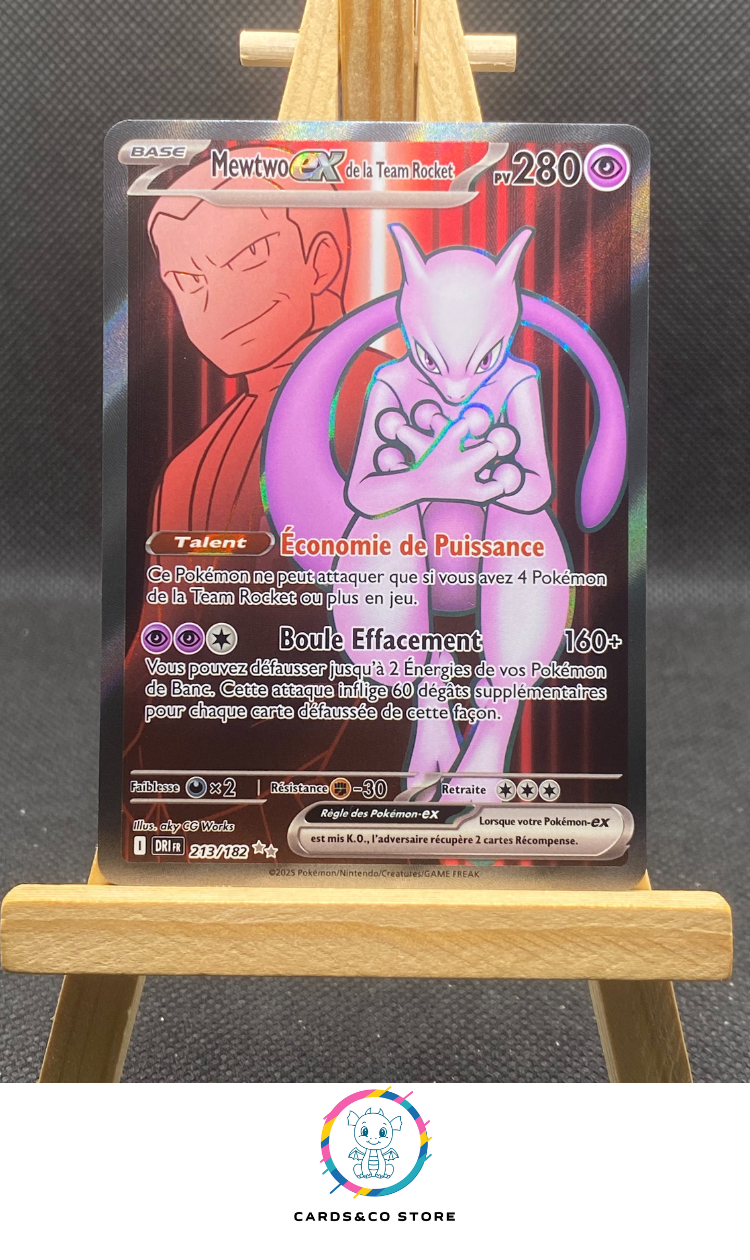 Mewtwo ex de la Team Rocket #213/182