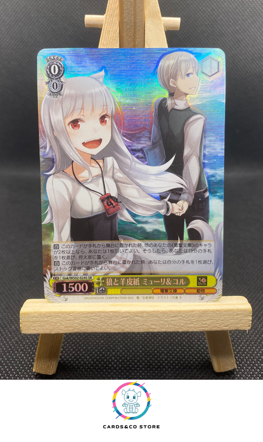 2023 - Dengeki Bunko - Weiss Schwarz - GOK/WS02-024S SR - Myuri & Cole, Wolf and Parchment - JPN