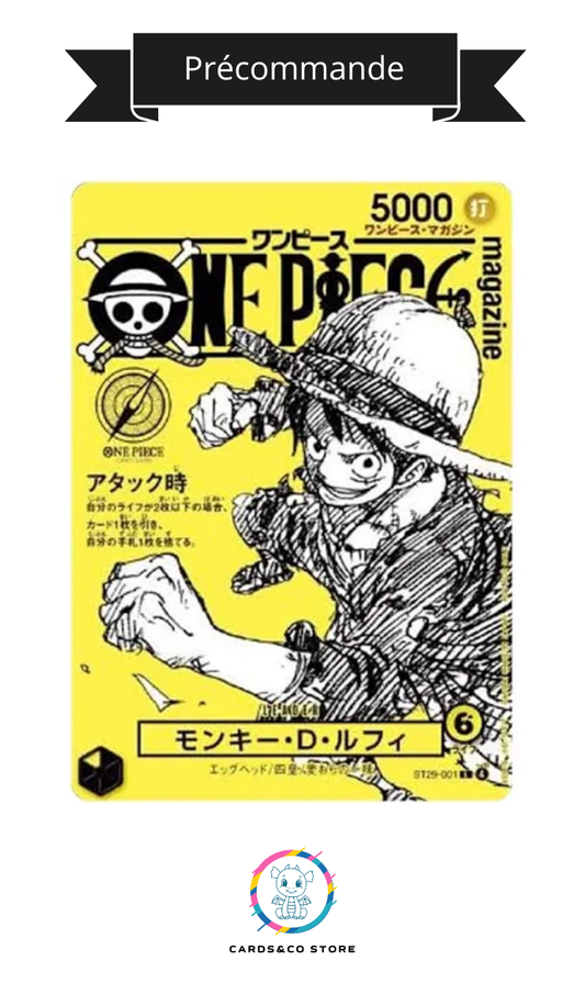 One Piece - Carte promo Luffy Magazine VOL.21 ST29-001 - avec magazine - JPN