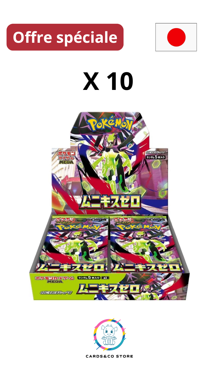 Lot de 10 Displays de 30 boosters - Munikis Zero M3 - JPN