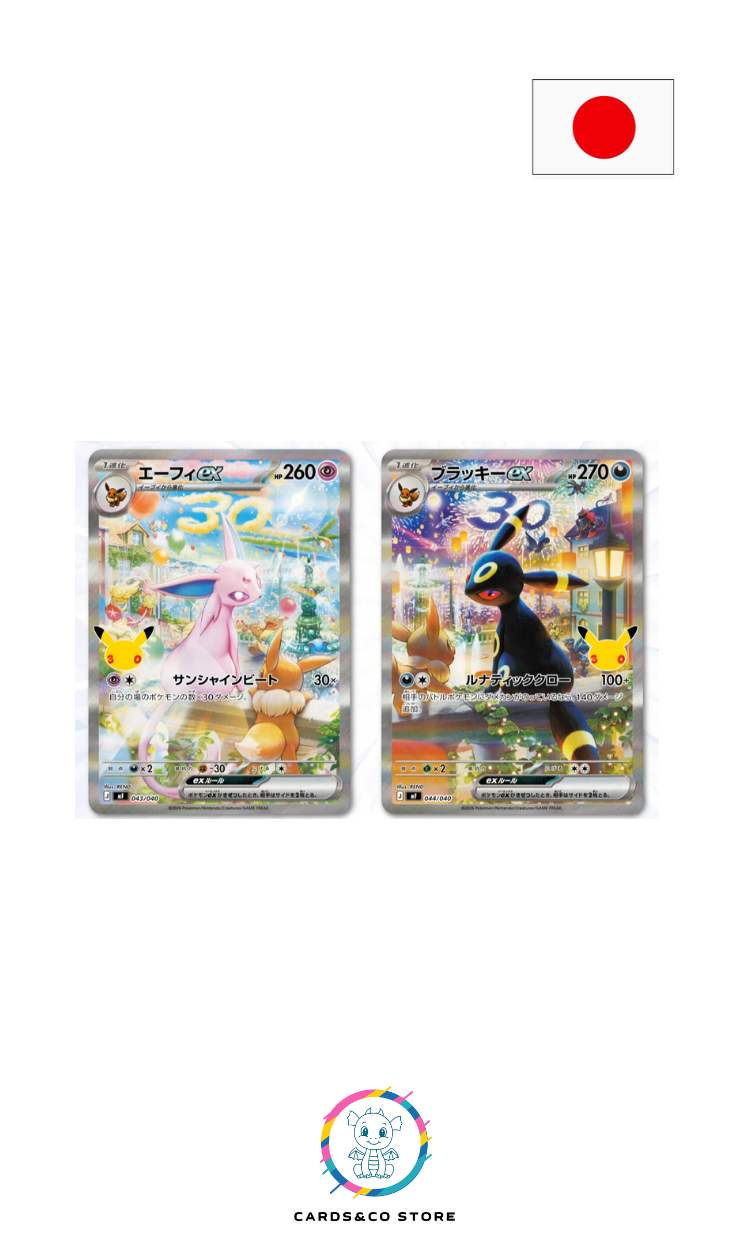 Pokemon - Coffret Premium Deck Noctali ex & Mentali ex - 30th Celebration - JPN 2