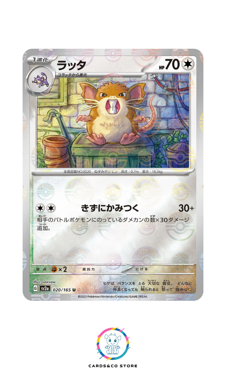 SV2a - 020/165 - Raticate PokeBall